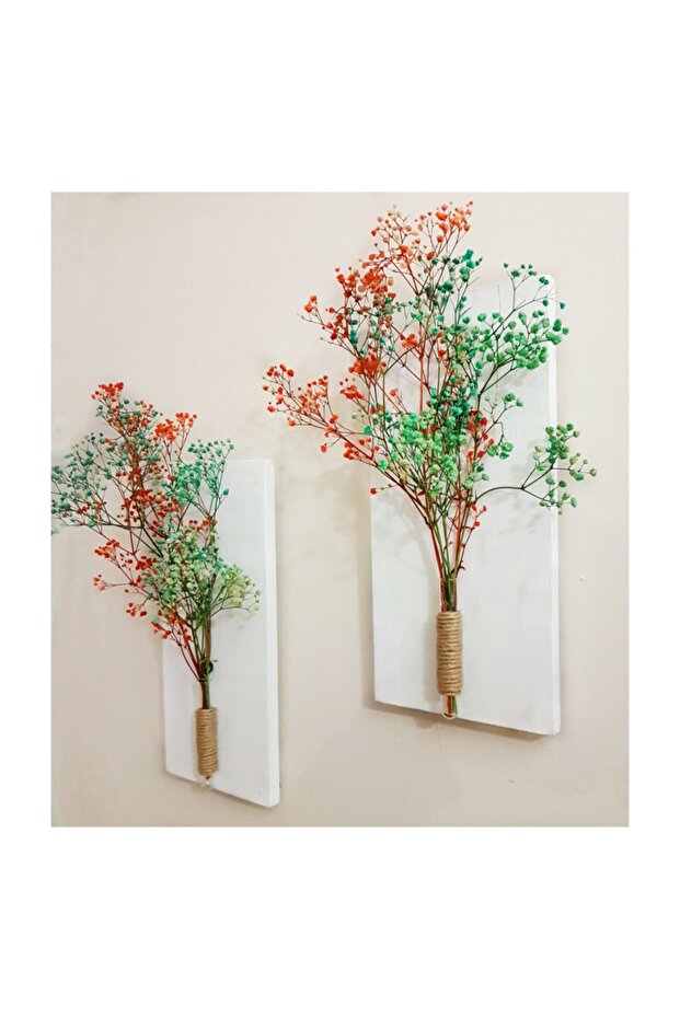 Cipso Çiçekli Duvar Dekoru 2’li Set - 2