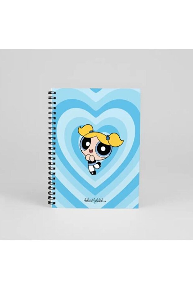 N162 POWERPUFF GIRLS BUBBLES BLUE SPIRAL BOOK