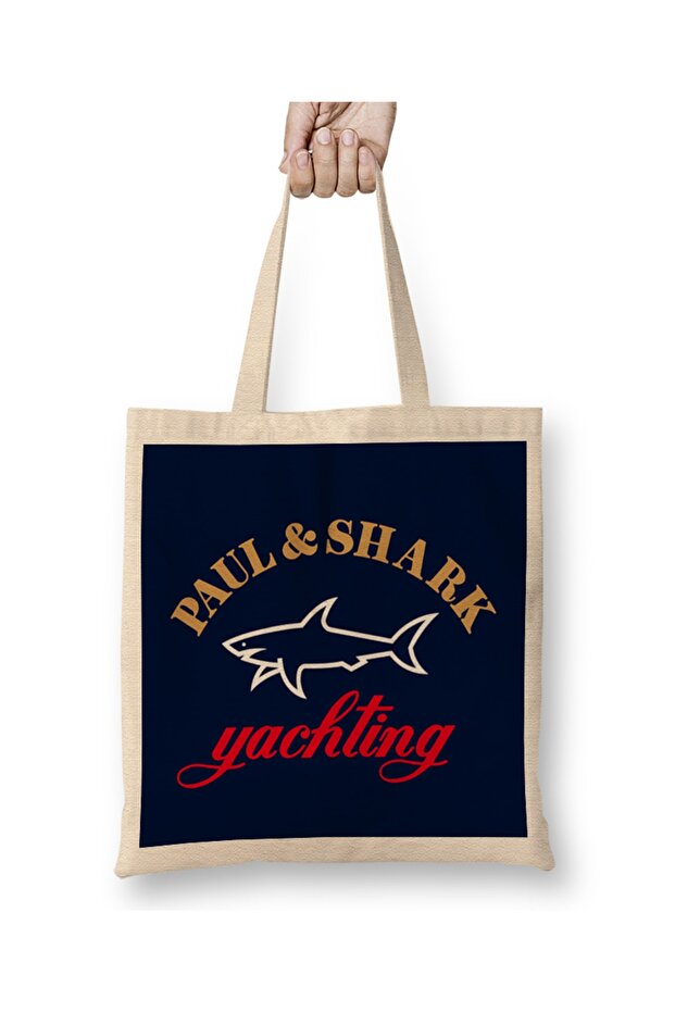 حقيبة قماش بتصميم شعار Paul&Shark للرجال 01 بمقبض طويل