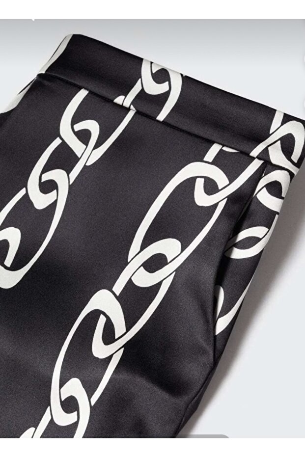 Zincir Baskılı Pantolon - 2