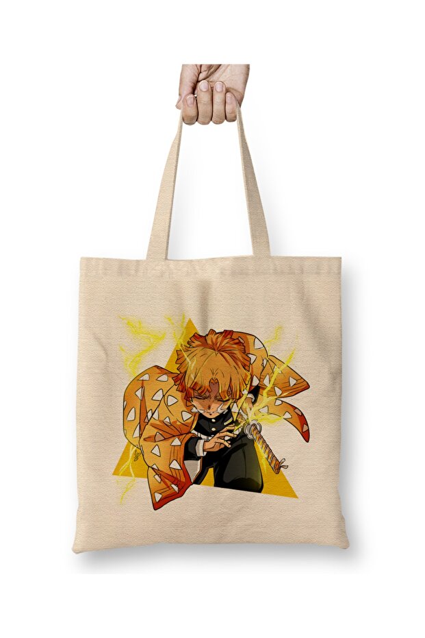 حقيبة يد Demon Slayer Thunder Breath Zenitsu بمقبض طويل