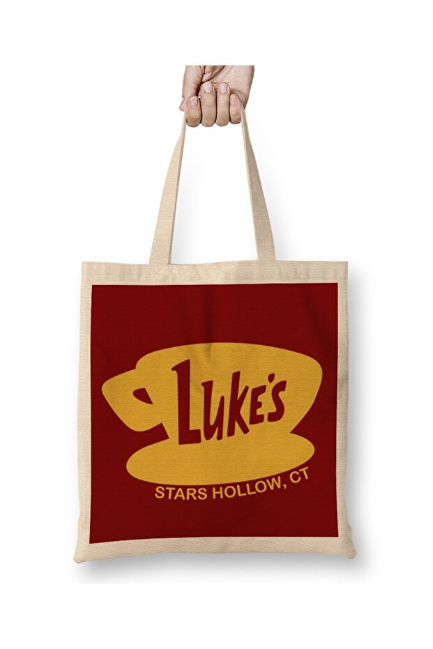 حقيبة حمل ذات رسومات عالية الجودة من Lukes بمقبض طويل