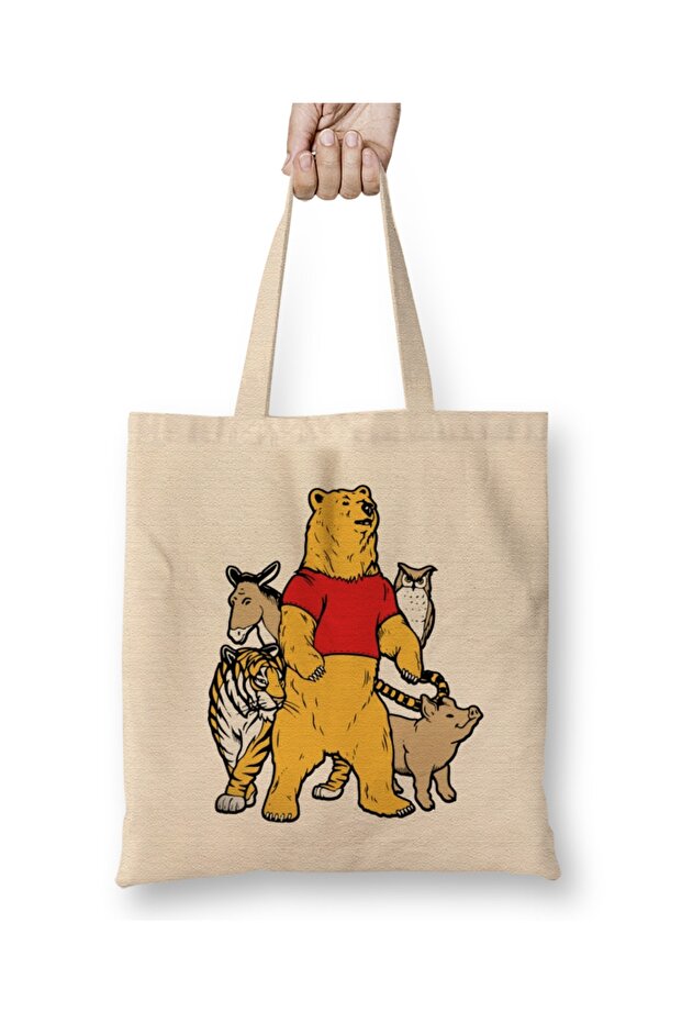 Bear And Friends Winnie The Pooh Tote Bag Long Handle