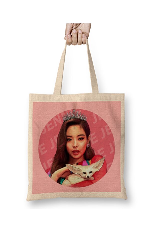 حقيبة يد Kpop Jennie Black Ddu Du Ddu Du ذات مقبض طويل