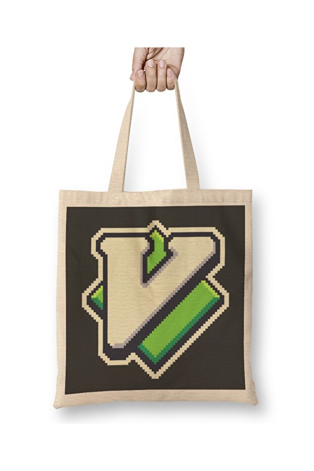 حقيبة قماش Vim Painterly Vim مقبض طويل