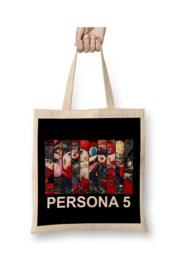 Persona 5 Strikers All Member Tote Bag Long Handle