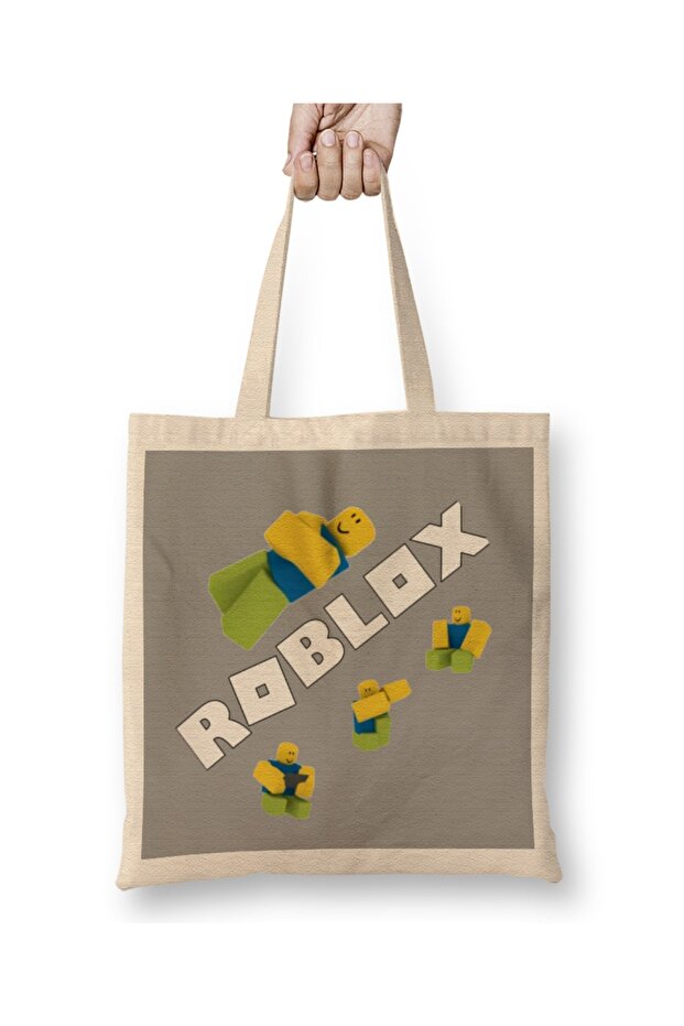Roblox Noob 01 Cloth Bag Long Handle