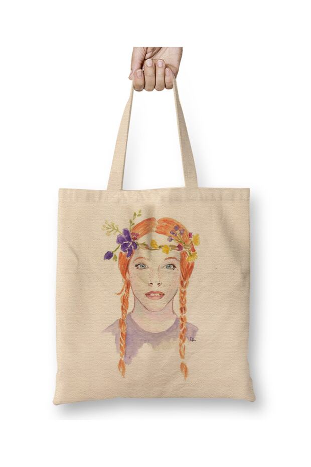 Fan Art Quot Anne With An E Anne With An E Art 02 Cloth Bag Long Handle