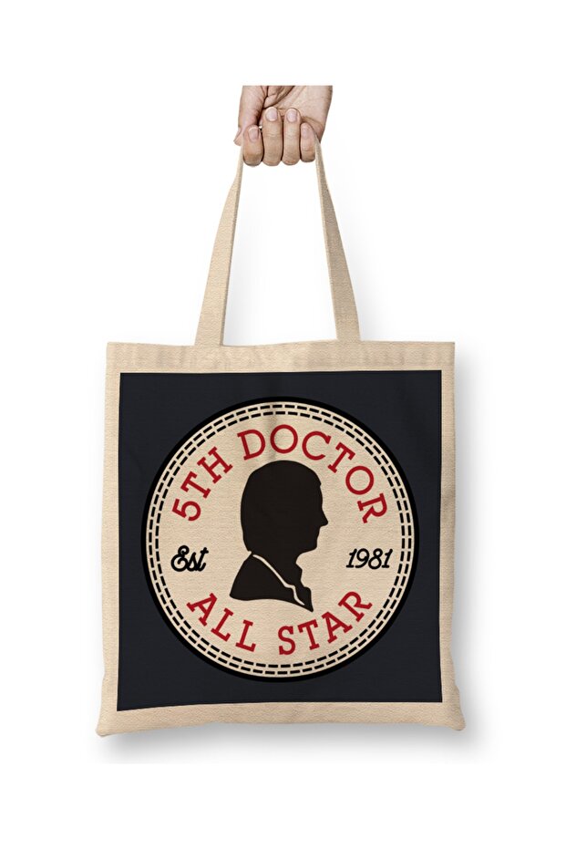Converse All Star Fifth Doctor Who Tote Bag Long Handle