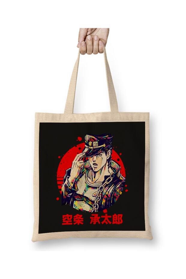 Jojos Bizarre Adventure Jotaro Kujo Tote Bag Long Handle