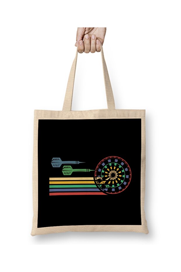 Retro Dartboard Vintage Darts Arrow Dart Player Bullseye Cloth Bag Long Handle