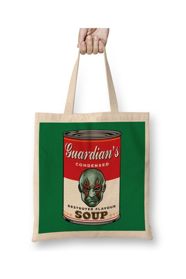 Guardians Of The Galaxy Destroyer Soup Warhol Cloth Bag Long Handle