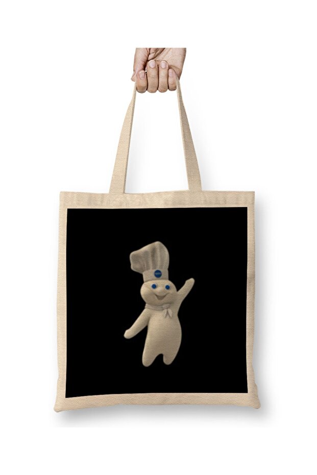 Funny Doughboy Tote Bag Long Handle