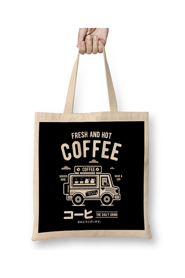 Fresh And Hot Coffee Cloth Bag Long Handle