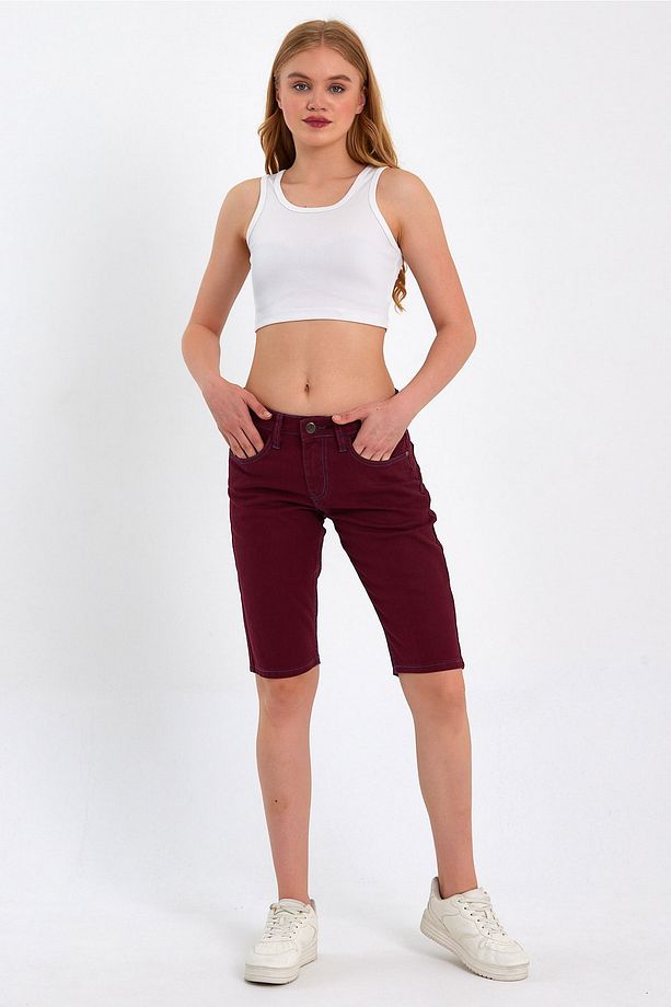 Koyu Bordo Şort Arnold 016 Rd22ye141424 - 3