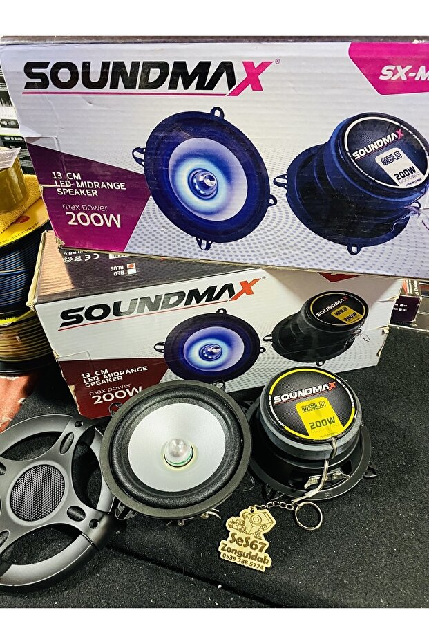 Soundmax M6ld - 13cm Işıklı Midrange - 1