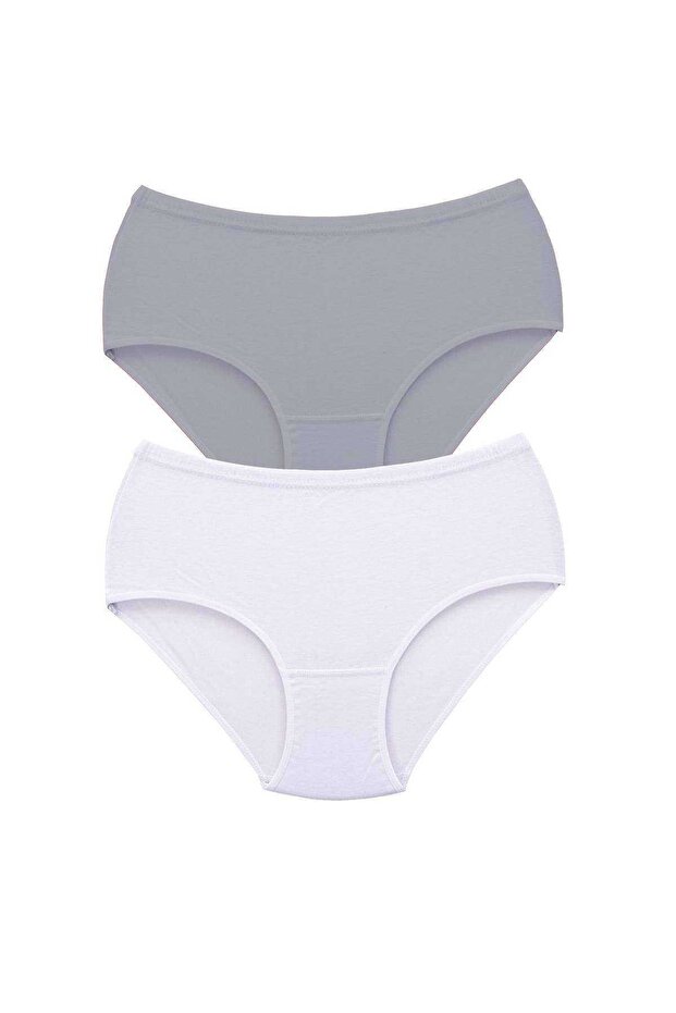 2 Pieces Women's High Waist Bato Thick Rubber Panties S10