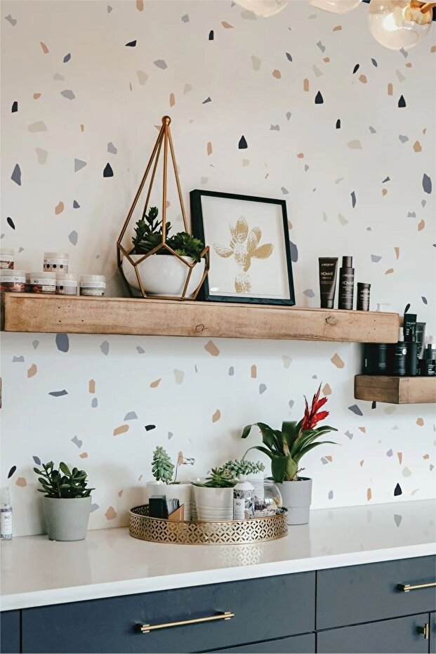 Granit Taşlar Duvar Stickerı - 1