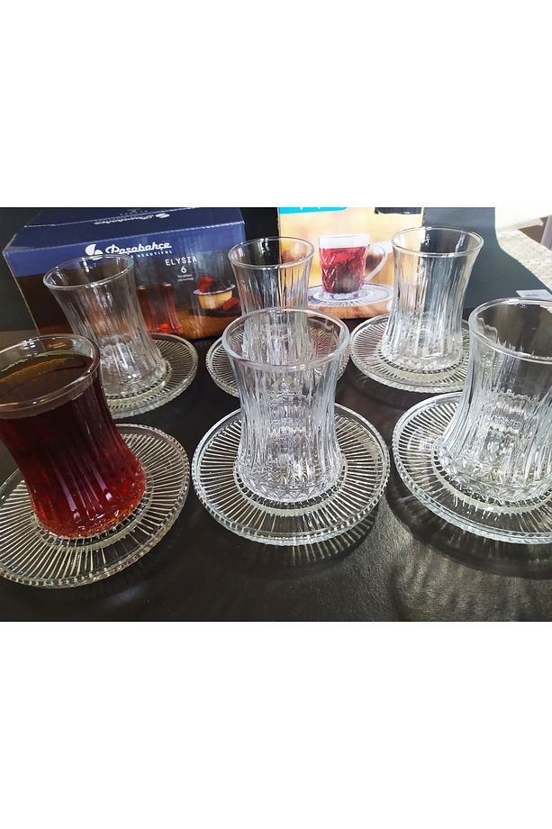 Elysia Çay Bardağı Ve Ithal Çay Tabağı 12 Parça - 1