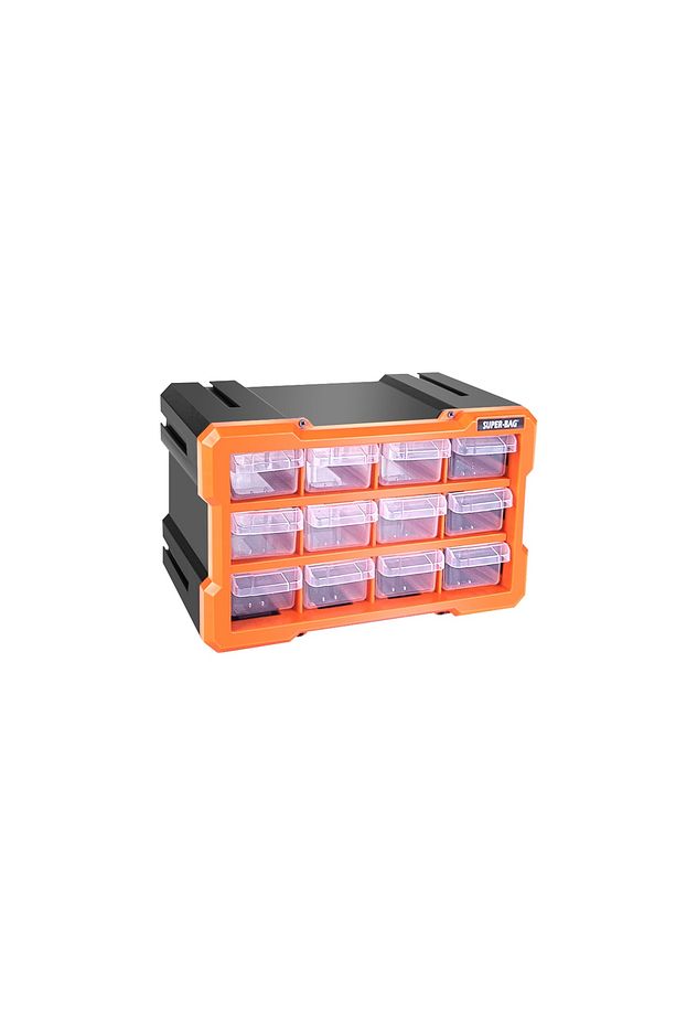 Monoblok 12 Li Hobby Organizer Seti Monoblok Çekmece Vida Dübel Kutusu Takı Kutusu - 1