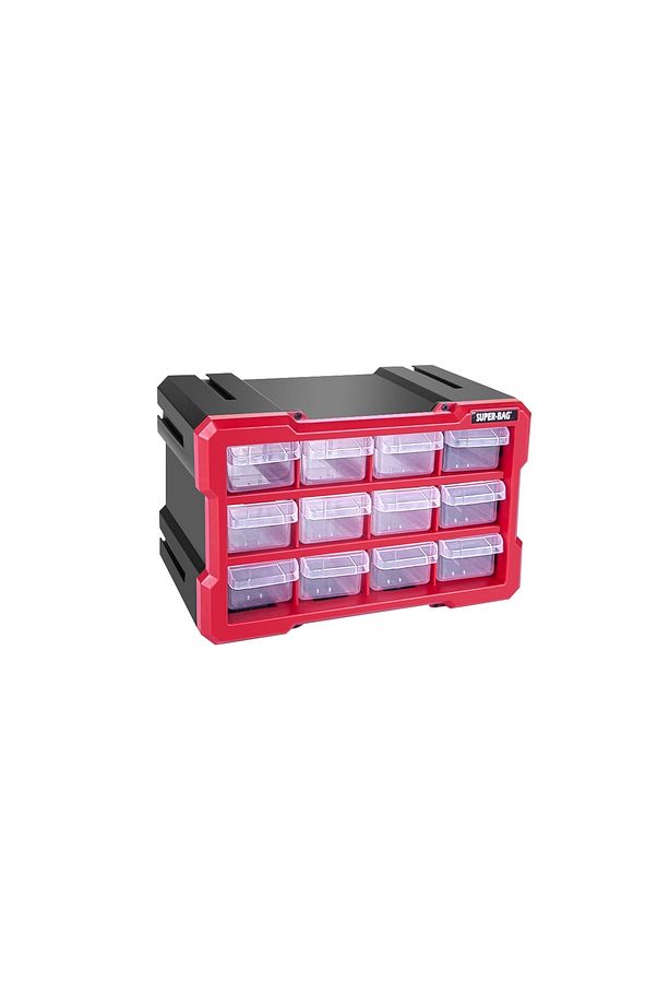 Monoblok 12 Li Hobby Organizer Seti Monoblok Çekmece Vida Dübel Kutusu Takı Kutusu - 4