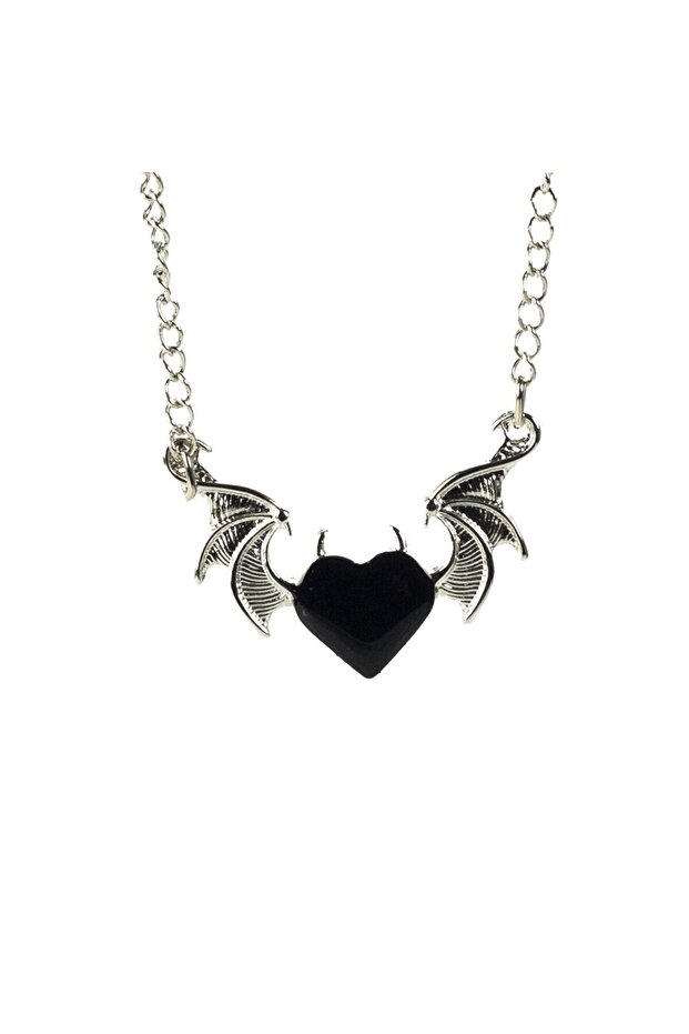 Satu Moda & Devil Black Heart Necklace - 4