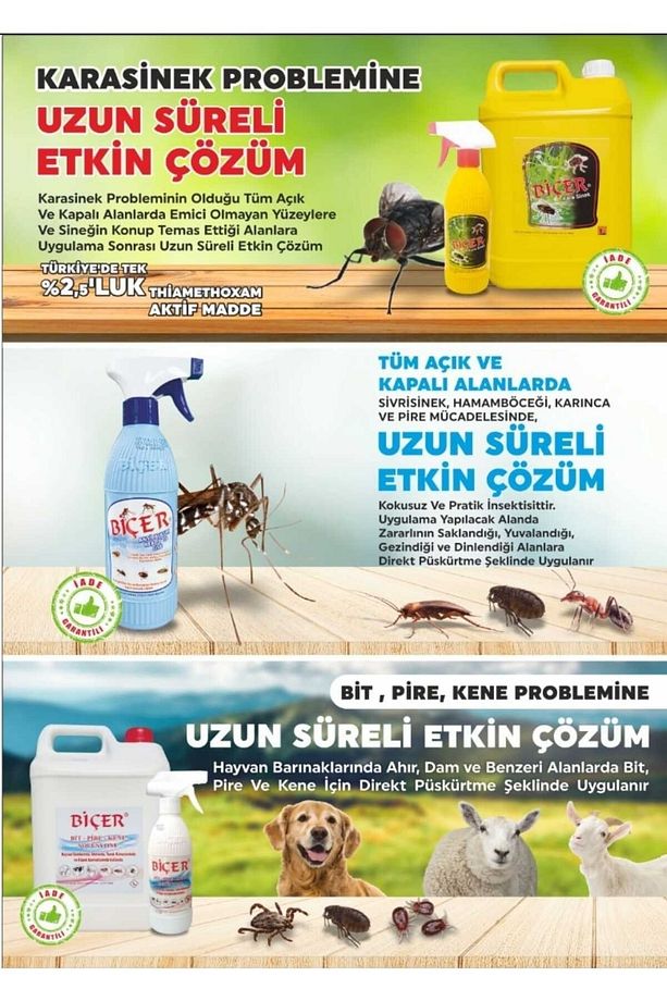 Kimya Biyosidal 5 Lt. Bit-pire-kene Ilacı - 5