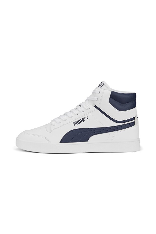Shuffle Mid PUMA White-PUMA Navy - 1