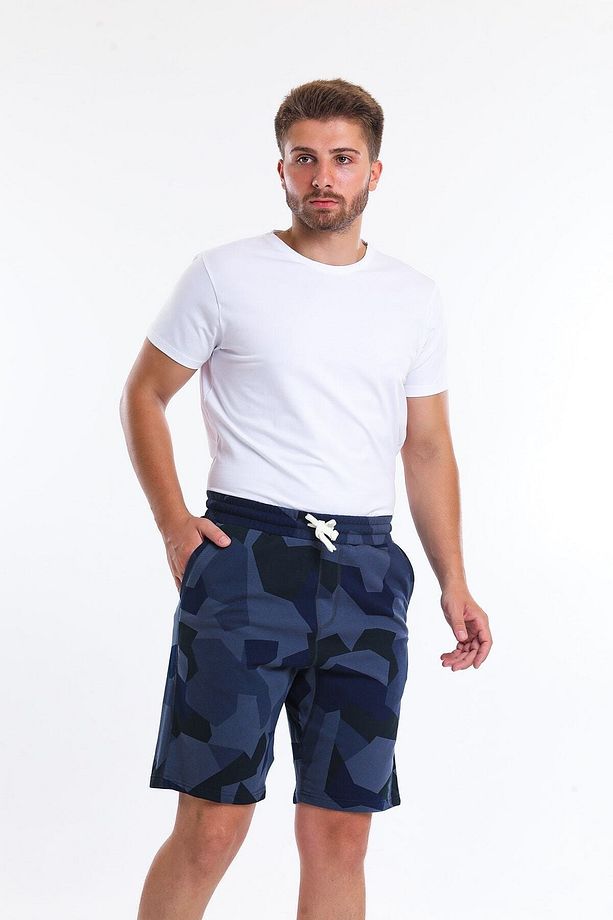 Men Sw Short Erkek Mavi Şort 22634-9 - 4