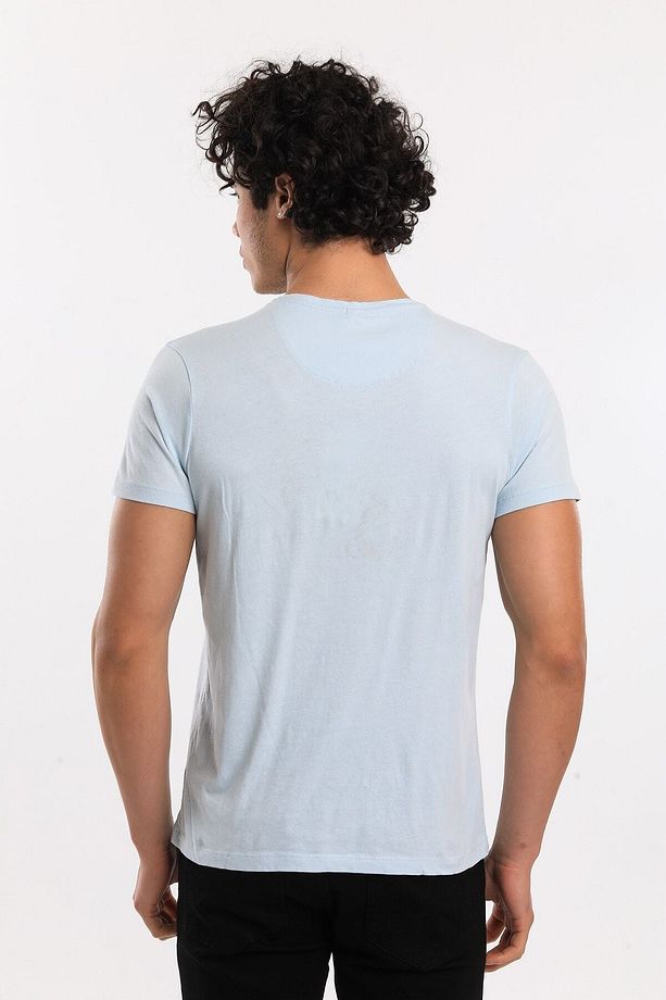 Tshirt Erkek Mavi Tshirt 21522-07 - 3
