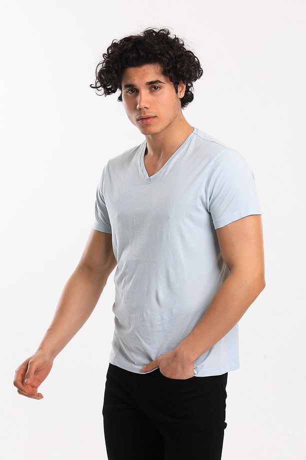 Tshirt Erkek Mavi Tshirt 21522-07 - 6