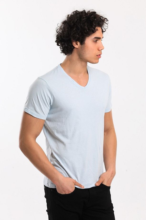 Tshirt Erkek Mavi Tshirt 21522-07 - 7