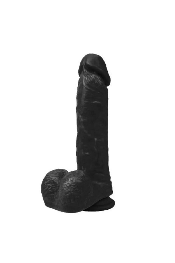 19 Cm Gerçekçi Yumuşak Dokuda Bükülebilir Esnek Yapıda Realistik Zenci Dildo Penis - 3