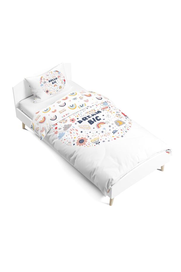 Dream Big Double Sided Digital Printed Single Duvet Cover Set| Children's Bedding Set| Without sheets