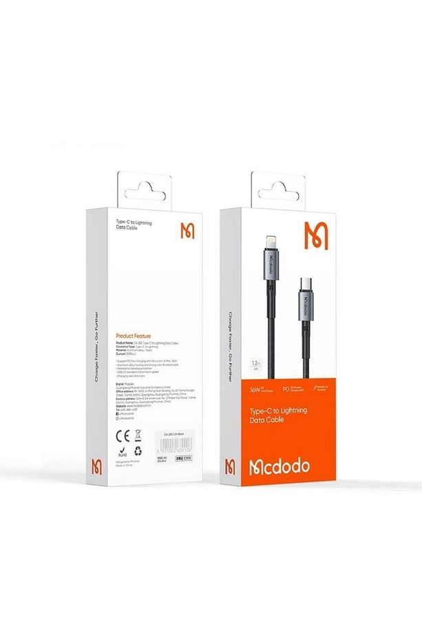 CA-2851 36W PD TypeC İphone Hızlı Şarj Data Kablo 1.8m-Siyah - 4