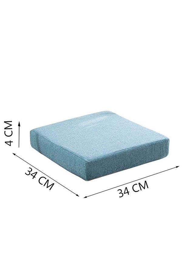 Sandalye Minderi Sünger Dolgulu Kare Sandalye Konfor Pedi Oturma Minderi 4 cm Kalınlık - 2
