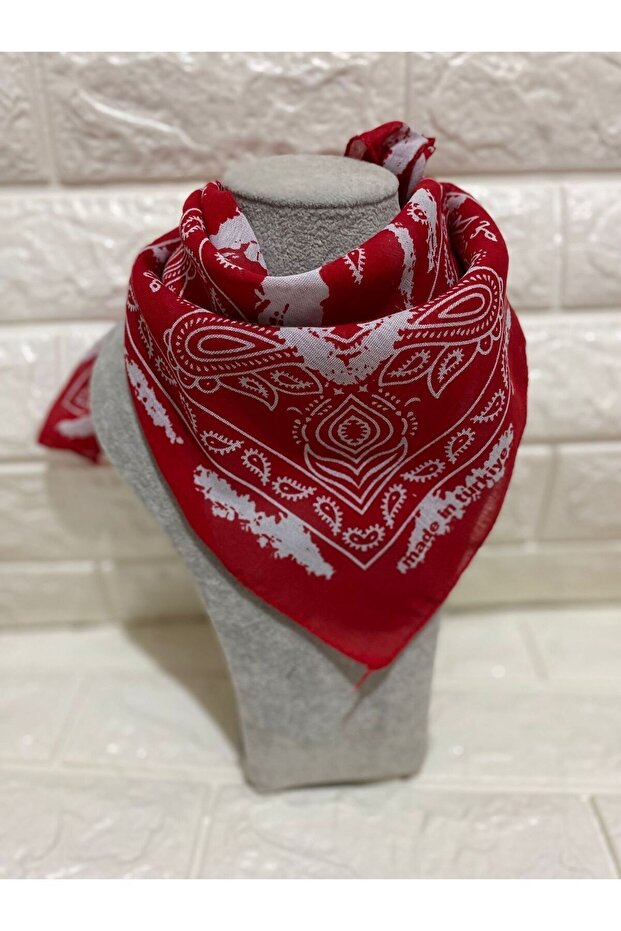 Unisex Ethnic Patterned Cotton Scarf - Bandana