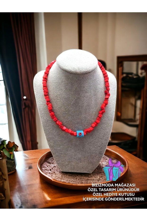 Bodrum Glass Bead Serenay Glass Necklace Evil Eye Bead Necklace