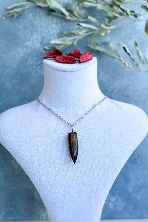 Kaplangözü Doğaltaş Kurşun Kolye - 2