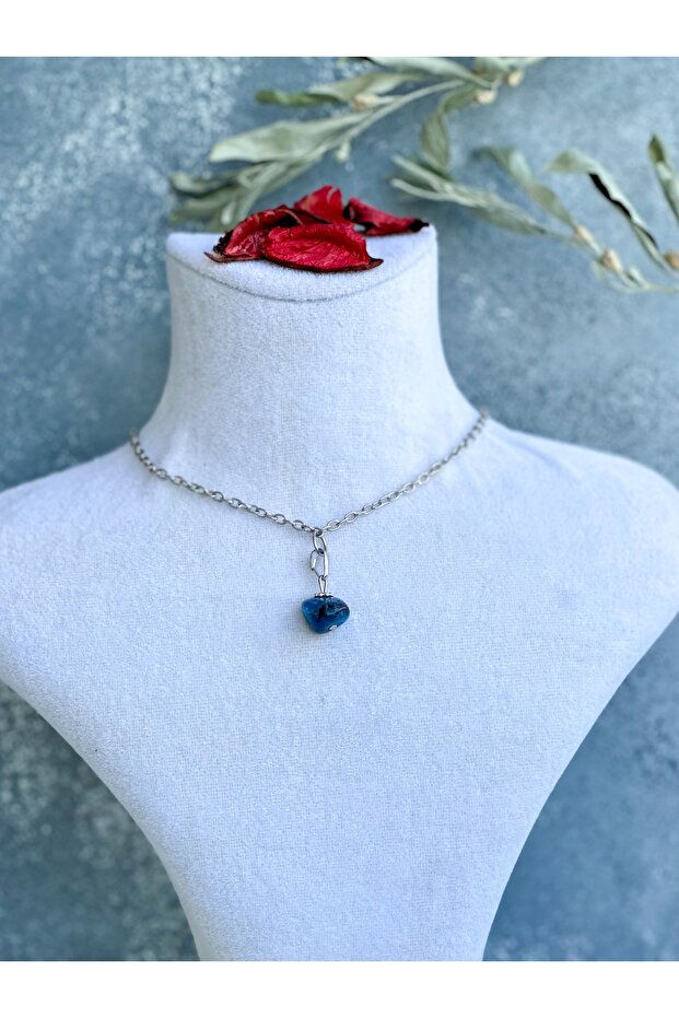 Apatite Natural Stone Tumbled Necklace