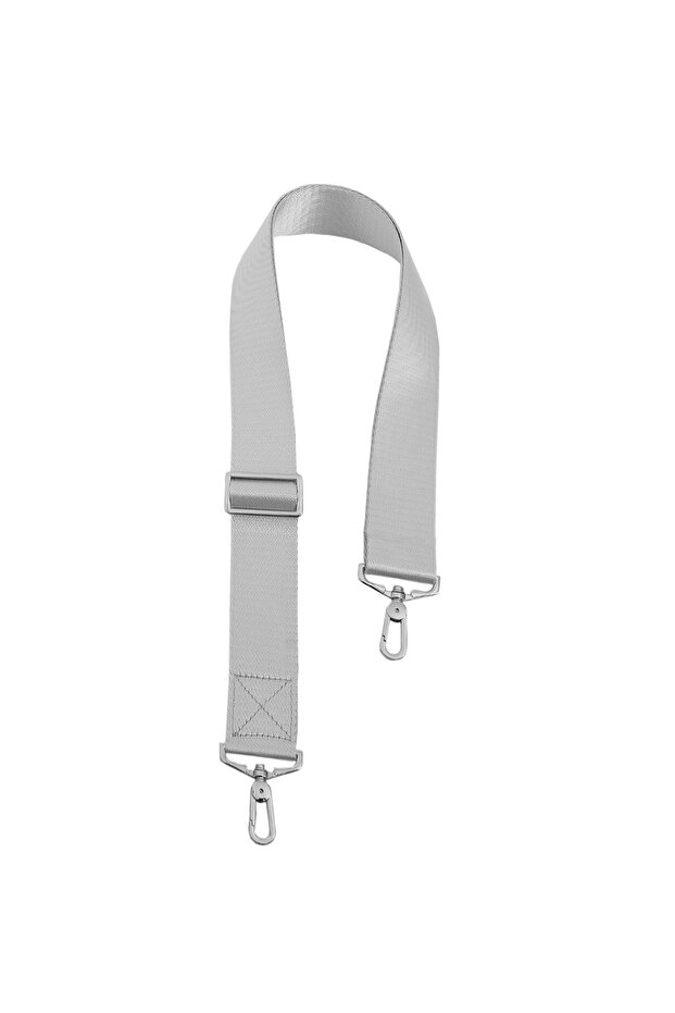 Shoulder Strap Polyester Column Bag Handle Strap Silver Gray