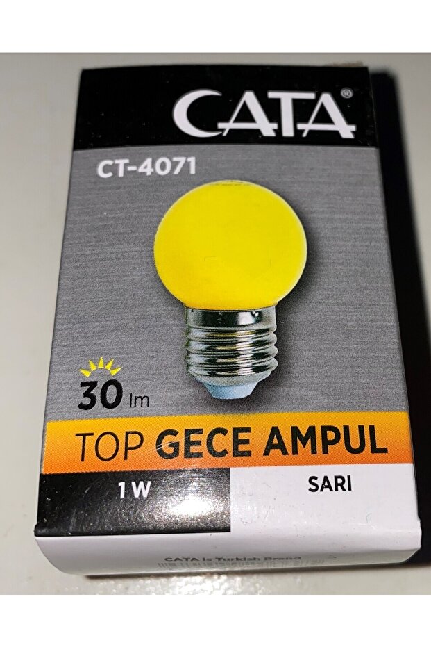 Sarı Ampul 1w Led Top Ampul Ct-4071 Sarı Işık - 1
