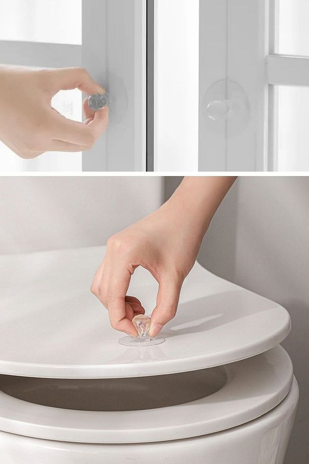 ® 2 Adet Kristal Kendiliğinden Güçlü Yapışkanlı Kulp Askısı Tutma Kolu - 3