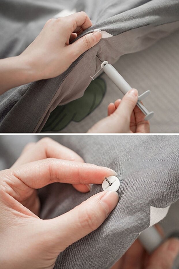 ® طقم أزرار تثبيت غطاء اللحاف وحامل الملاءة - 4