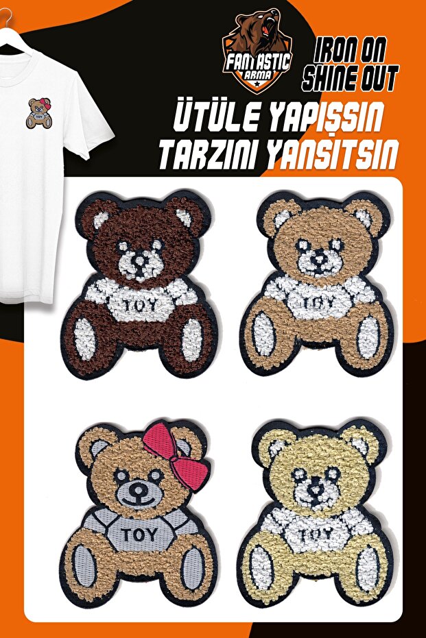 الحديد على المنسوجة أفخم قمة مجموعة التصحيح التصحيح تيدي بير نموذج - 1