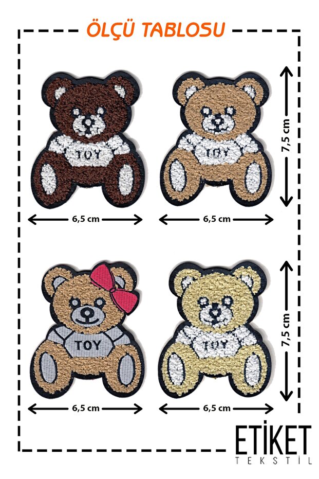 الحديد على المنسوجة أفخم قمة مجموعة التصحيح التصحيح تيدي بير نموذج - 4