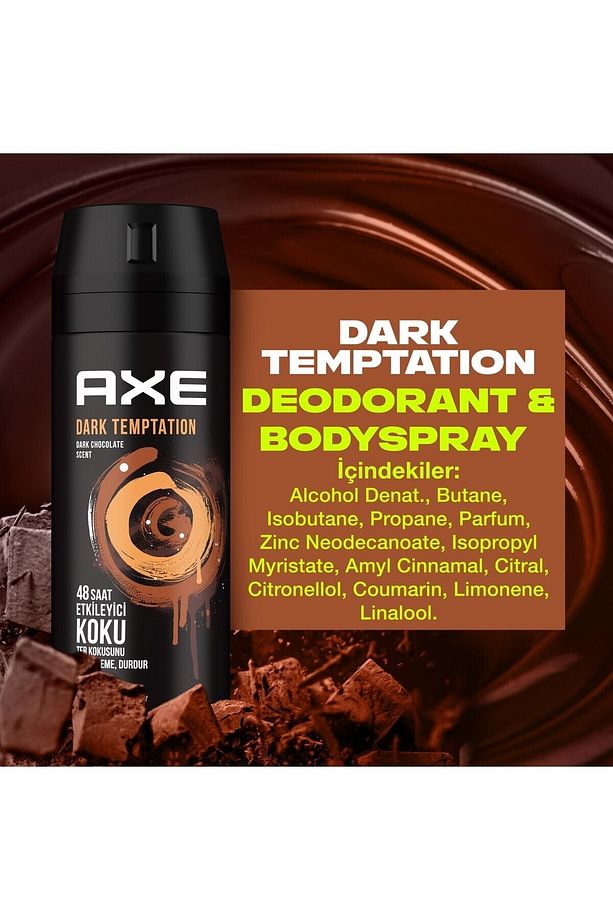 Dark Temptation Erkek Sprey Deodorant 150 Ml (4 Adet) - 5