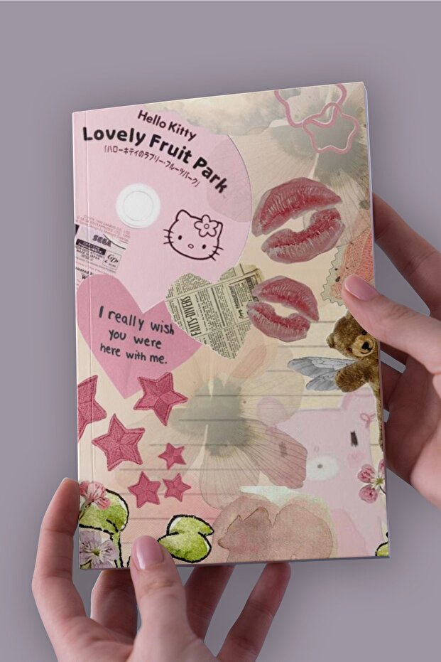 Hello Kitty Retro A5 Unlined Notebook - 1