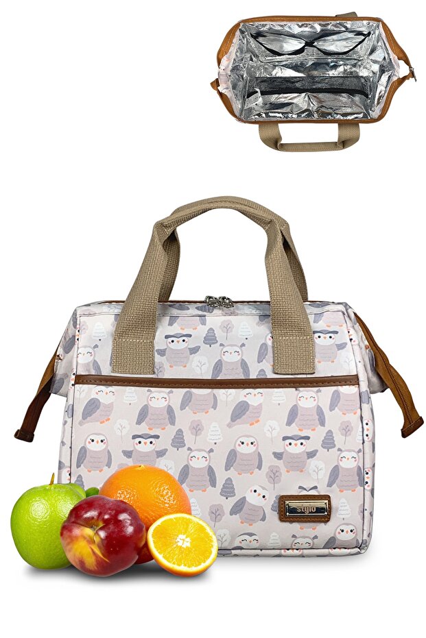 Beach Geniş Kapasiteli Termal El Çantası - Baykuş - 1