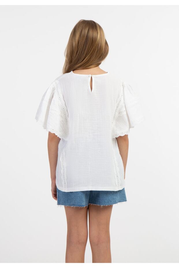 Blusenshirt mit Spitze - 4